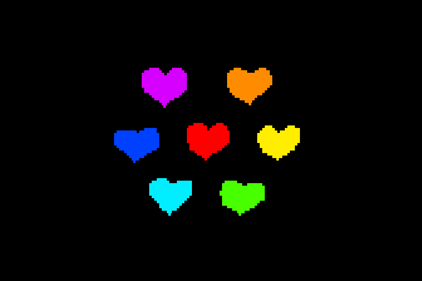 Undertale / андертейл / art / ghost / души / Финал