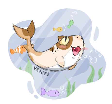 Мне было приятно рисовать этого акулёшку)))<br />
<br />
♥Я старался как можно ровнее нарисовать, надеюсь, ей понравится ♥