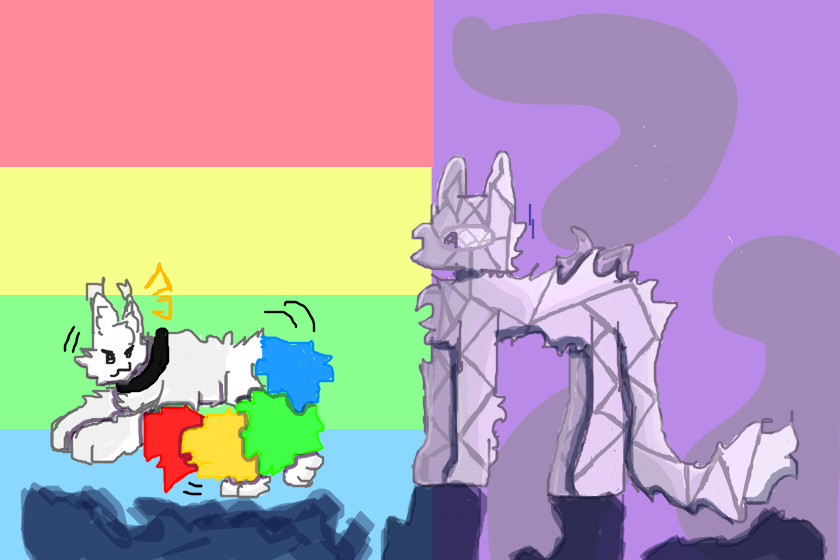 я устала это рисовать, публикую в 23:34.. как я заморочилась с фиолетовым котом.. короче, пипидастр и кристалл, идеал комбо