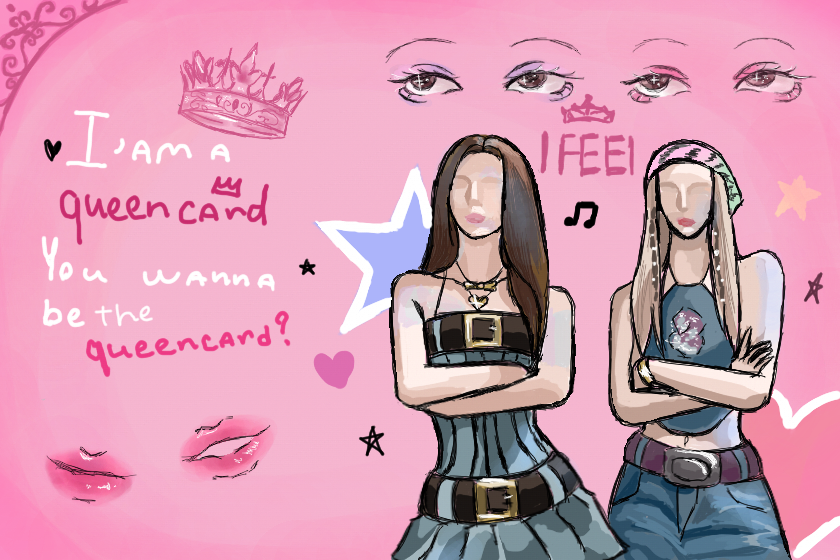 наверно самая запоминающаяся эра Айдл-та самая песня queencard (альбом I feel).а ведь в 2023 ее можно было услышать с каждого утюга..какие времена..