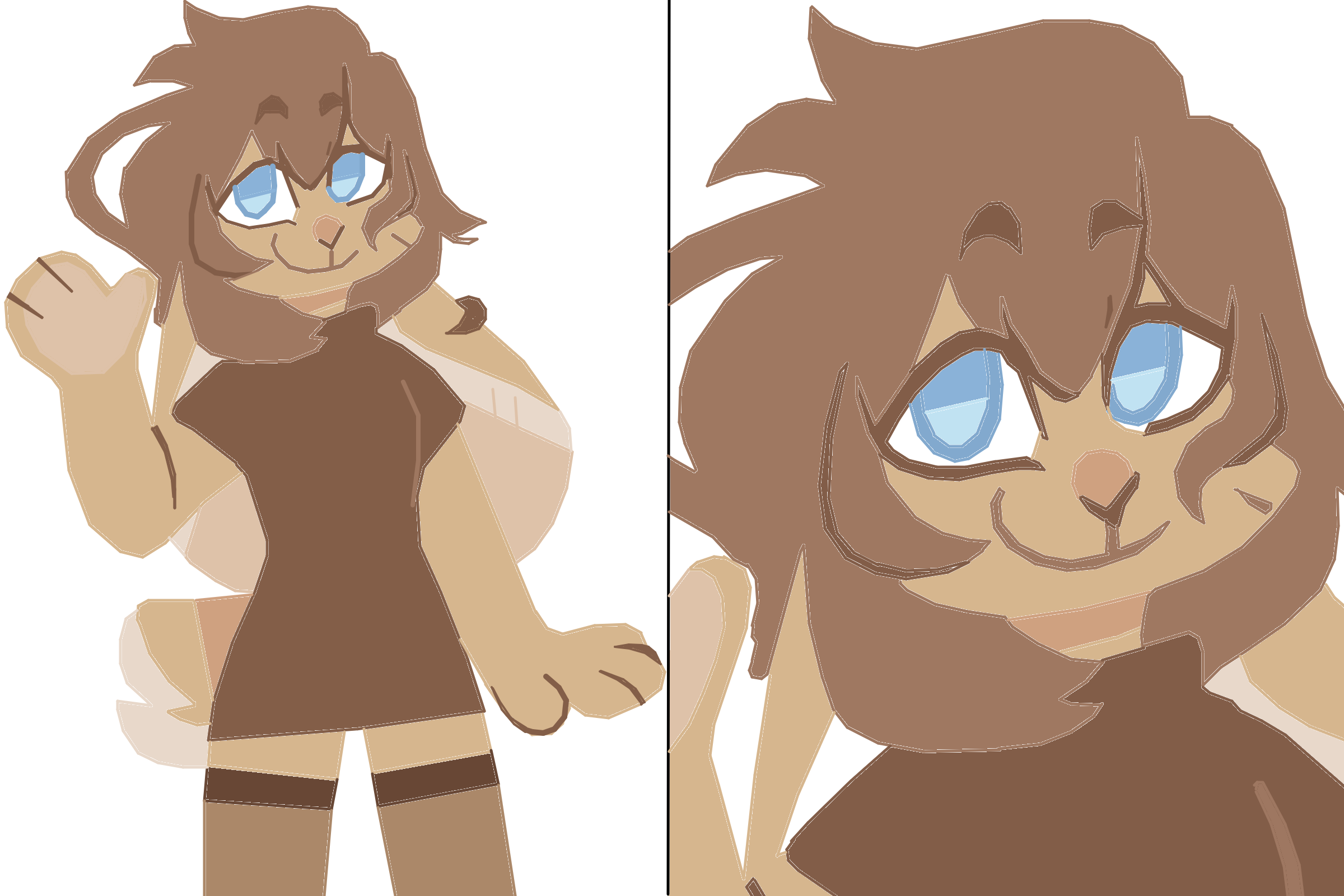 Эту фурри создал в онлайн креаторе. Её зовут Дженнифер (так назвал её, вроде неплохое имя)