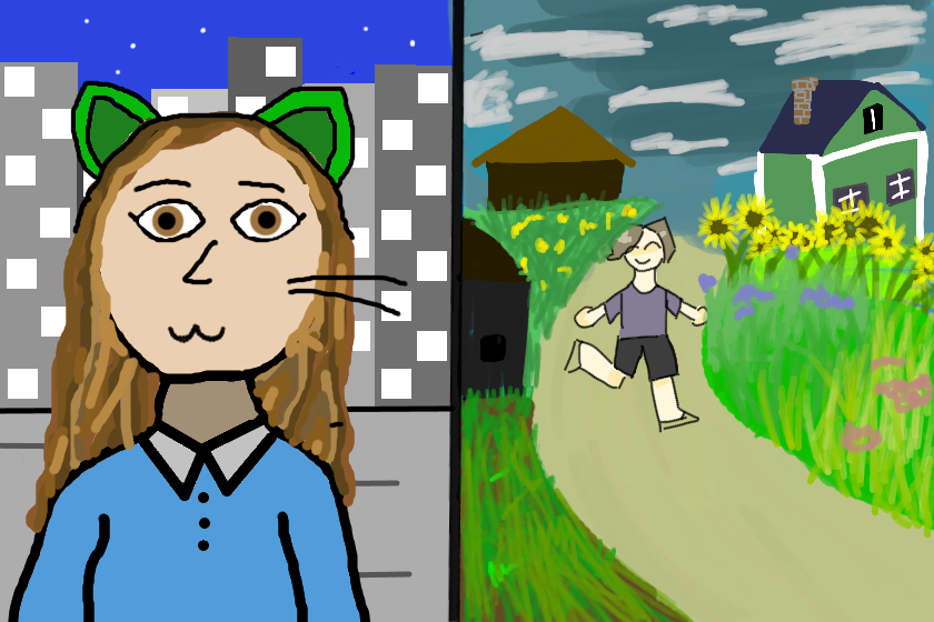 Город и деревня. Пишите в комментах что лучше.<br />
<br />
P.S. Я за деревню, НО это не значит что вам тоже нужно голосовать за неё. Голосуйте за то что вам нравится :3