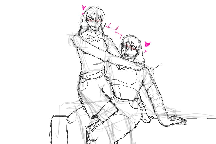 ну нарисовала двух девак ух какие красотачки