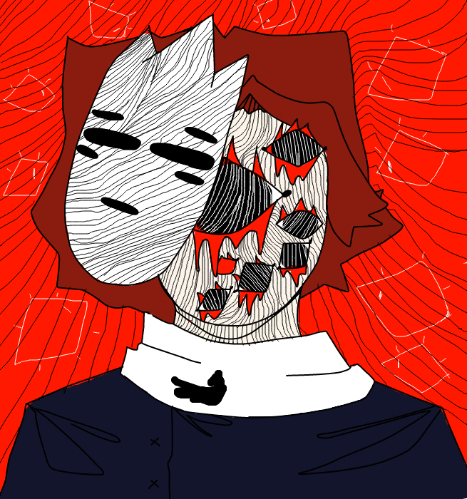 хех ето последний арт на сегодня получилось криповенько но также не как ожидалось. вот так вот.