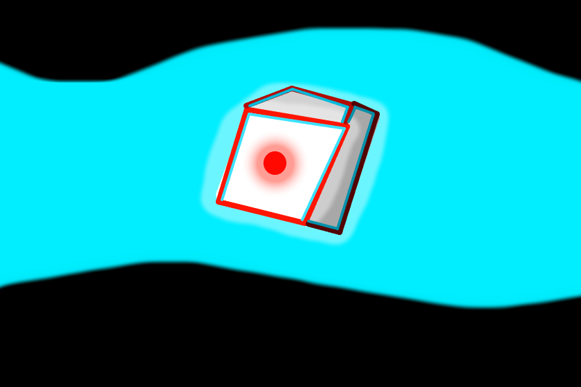 Привет всем, к чему этот рисунок? Я вспомнила заставку аниме: Нападение одиночки на иной мир, и вспомнила этот куб, решила нарисовать :D
