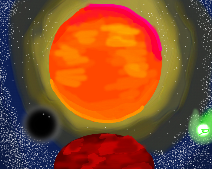 Несколько десятков лет назад вселенная интернета вступила в жизнь. Но мы в интернете живем на галактике "Браузерз", которая была основана в конце 90-х годах. Но мы как и я, живем на планете рисования. А планет в такой галактике: миллионы.<br />
<br />
Что же будет миллиарды лет спустя с этой вселенной? А рассмотрим мы планету рисования.<br />
<br />
Через 359 миллионов лет планета увеличится в размере на 2 мегаметра (2,000 километров). Через 519 миллионов лет планета начнет краснеть и через 1 миллиард 294 миллионов лет она будет полностью красной. Через 2 миллиарда после превращения планеты солнце изменится с синего на красный и свет у солнца прибавился до 350 мегаметров (350000 километров) Спустя 5 миллиардов лет планета рисования начнет проходить фазу вокруг солнца. А через 12 миллиардов лет начнется столкновение между солнцем и планетой рисования. Оно продолжалось несколько миллиардов лет и за это время количество звезд увеличилось. За столкновением наблюдали планеты ИИ (зеленый) и планета магазина. 4852 гигаметров (4852000000 километров) каждые миллионы лет. Когда столкновение свершилось то солнце потеряло освещение и планеты распались в разные места. 34 миллиарда лет спустя после столкновения планета рисования распалась на маленькие кусочки, а через 149 миллиардов лет улетели от гугло-системы на 59224 гигаметров (59224000000 километров). Через 2 триллиона лет эти кусочки планеты рисования начали кружить галактику браузерза. А через 391 триллионов лет эти кусочки испарились.