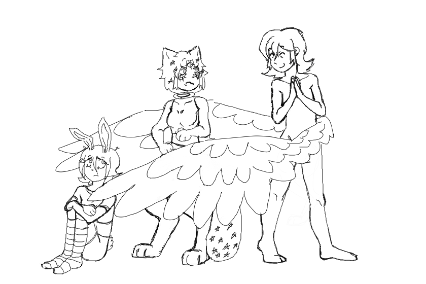 справа на лево: эми ливетт и хз кто не придумала имя я не хочу это заканчивать а еще почему то на компе не получается поставить запятые