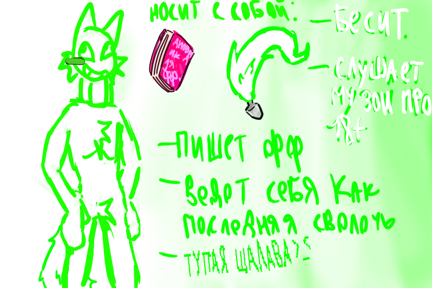 имя: шипер\сопля\тряпка\ ну илил как вам угдно в общем<br />
<br />
создан из самых развратных моих мыслей, и делает их еще в добавок, пишет фанфики, невыносим, постояно шутит тупые шутки про маму папу бабушку и прочих близких людей<br />
и э.... <br />
ТУПАЯ ШАЛАВАААА ОННН >__<