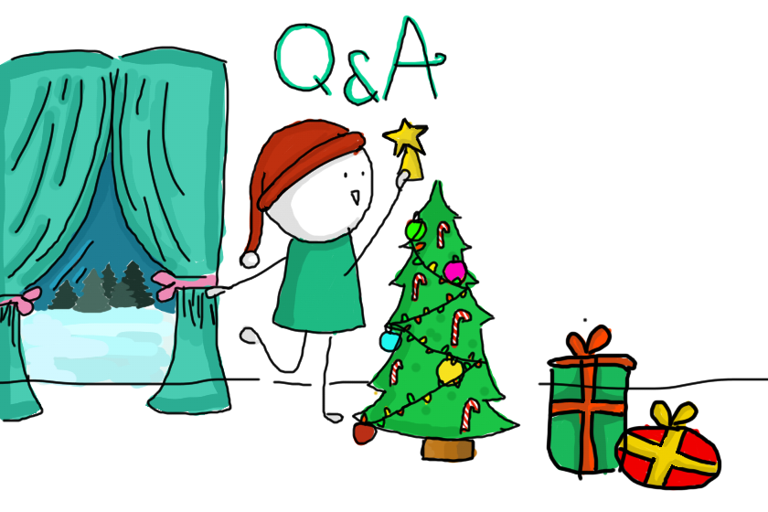 Всем привет! (≧▽≦)<br />
<br />
Я начинаю новогодний Q&A!<br />
<br />
Задавайте свои вопросики)<br />
<br />
Можно и про меня и про Полли,мы будем рады каждому вопросику (人*´∀`)。*゚+<br />
<br />
Не стесняйтесь!)