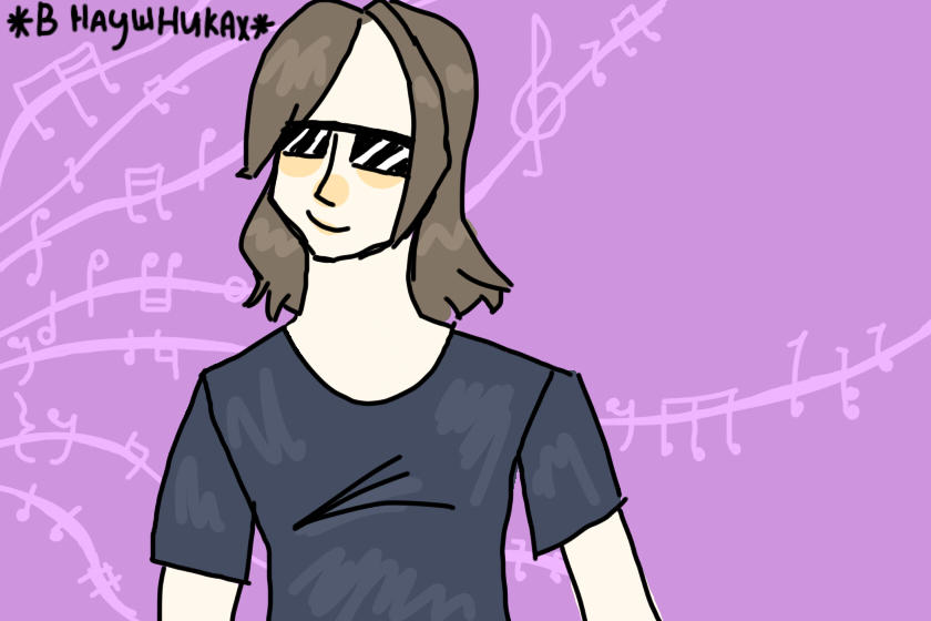 Приколистка, видела, какой я фон забабхал? Особенно ноты не в ту сторону)