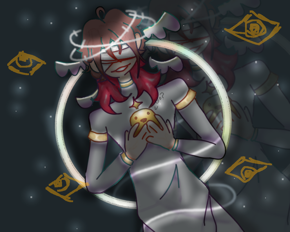 на конкурс пунпика лол<br />
я типо такая крутая, ща всю свою ульту потрачу и опять буду 2д мультяшек без контура рисовать ок да? а так как по мне вышла какая то бяка и мне не особо нравится :p