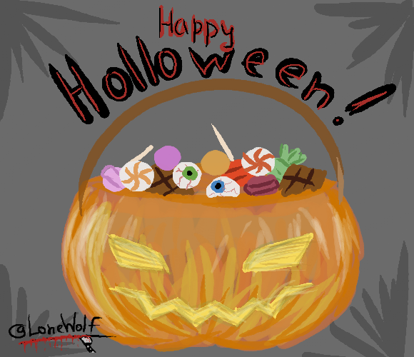 забудем о том, что Хелуин был вчера) (я только сейчас дорисовать смогла)