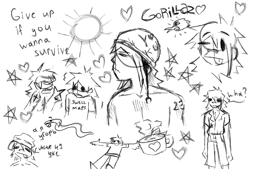 Чуть-чуть гориллаз...ну, вернее, одного из участников оттуда ψ(`∇´)ψ