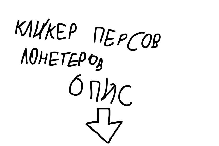 Это не соль, а набор в игру, которую сделаю в скретче.<br />
<br />
Итак, я решил сделать кликер! Кликер будет с разными спрайтами. Он будет не здесь, а в скретче. Скидывайте своих персов, я их попытаюсь нарисовать в своем стиле. Только укажите редкость и стоимость (алмазы или клики)<br />
<br />
Редкость: Обычный, необычный, редкий, эпический, легендарный, мифический, премиальный (премиальные за алмазы)<br />
<br />
Стоимость: От 1000000 кликов, до 50 квадриллионов кликов<br />
<br />
Образец:<br />
Имя перса<br />
Ссылка на перса<br />
Редкость<br />
Стоимость (Чем выше редкость, тем выше стоимость)<br />
<br />
Набор продлится до 15 июня.