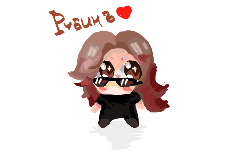 Я уже смирился , что я не умею рисовать на телефоне , но лан, арт посвящен рубину