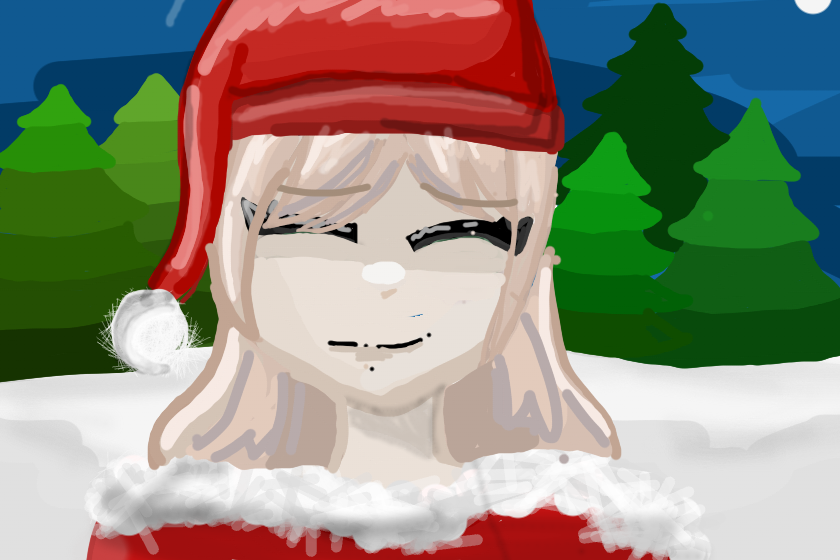 Новогоднее настроение продолжаеться,я ем мандаринку ಡ_ಡ