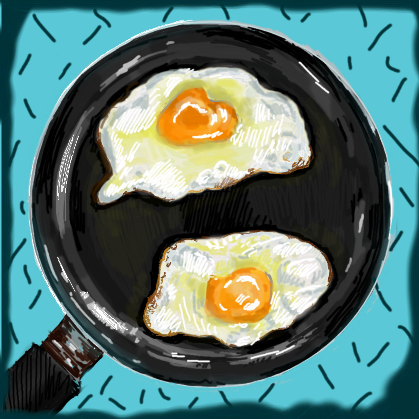 Два яйца над лучшим другом