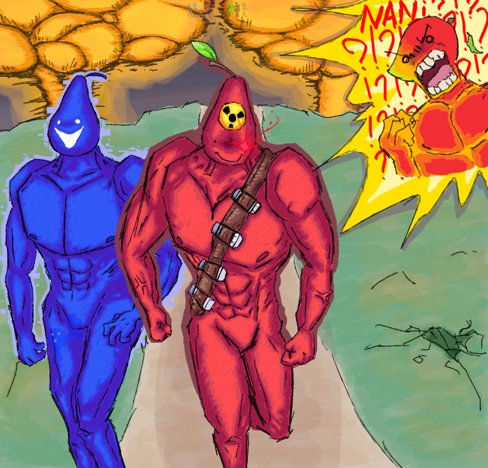 The Return of the Pear-Dimas (featured Pear-Egor)<br />
Це основано на сегодняшней фигне с манго, солью, грушами. Димас смотрел и добавил кое-какие скрытые деталечки))<br />
Весь бюджет в 5 копеек ток на качков этих пошло