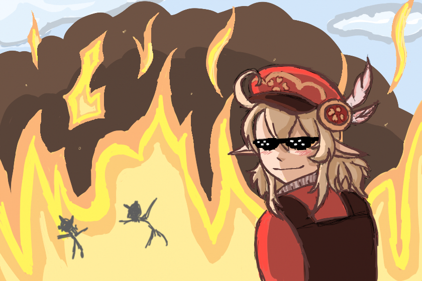 ленивый рисуночек,но зато геншин.