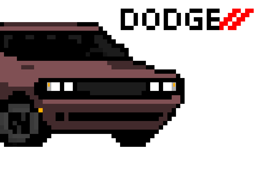 Dodge Challenger — культовый американский автомобиль класса muscle car (мускул-кар), производившийся компанией Dodge, которая входит в концерн Chrysler Corporation. Модель известна динамичными характеристиками и узнаваемым дизайном.<br />
<br />
Рисую пиксель машины на заказ.