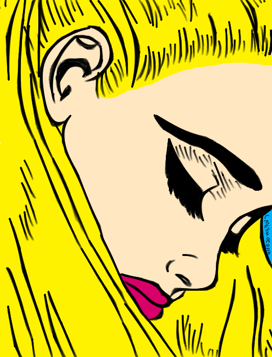 Пыталась нарисовать что-то в стиле поп-арт