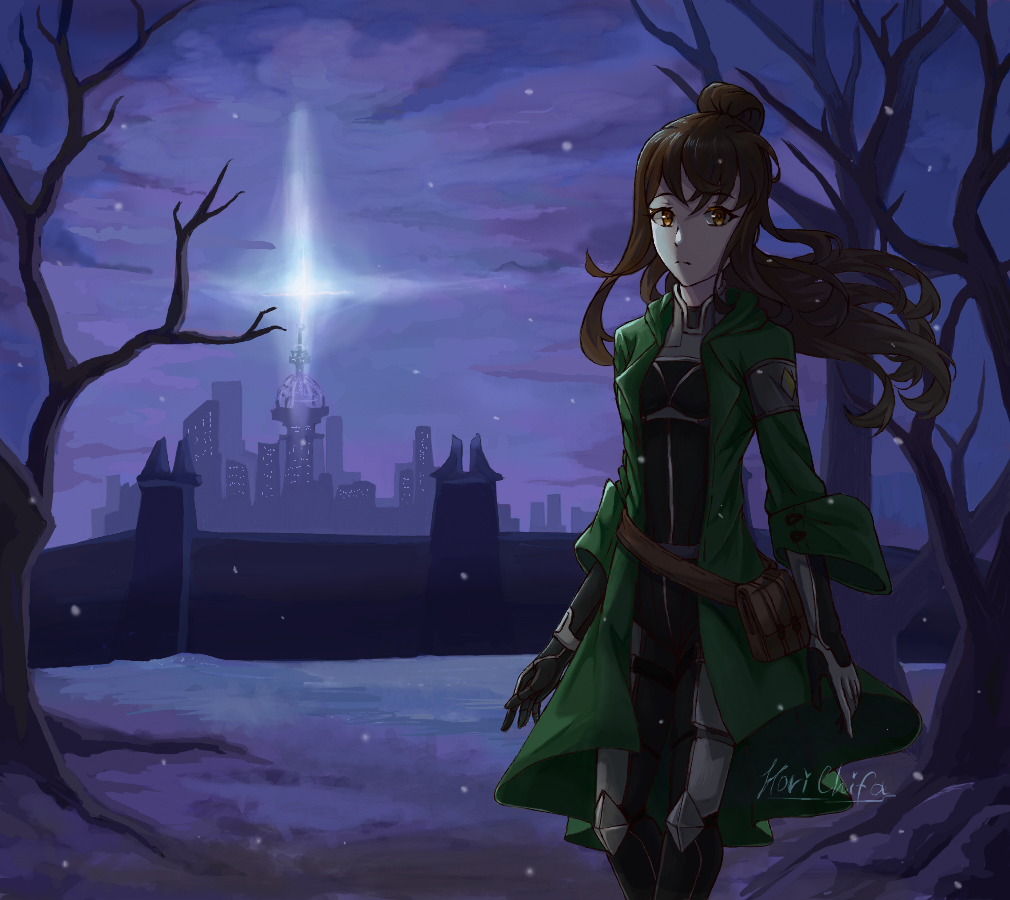 «Прошлая цивилизация изничтожила саму себя, теперь мы, обретя свободу, построили на ее руинах новую. <br />
Пока сила Святой Девы оберегает нас, мы сможем выжить в этом новом мире. Но как известно, потоки первозданной памяти цикличны. <br />
Так почему я должна закрывать глаза на то, что наш мир еще бóльшая пороховая бочка, чем та, что была до этого?»