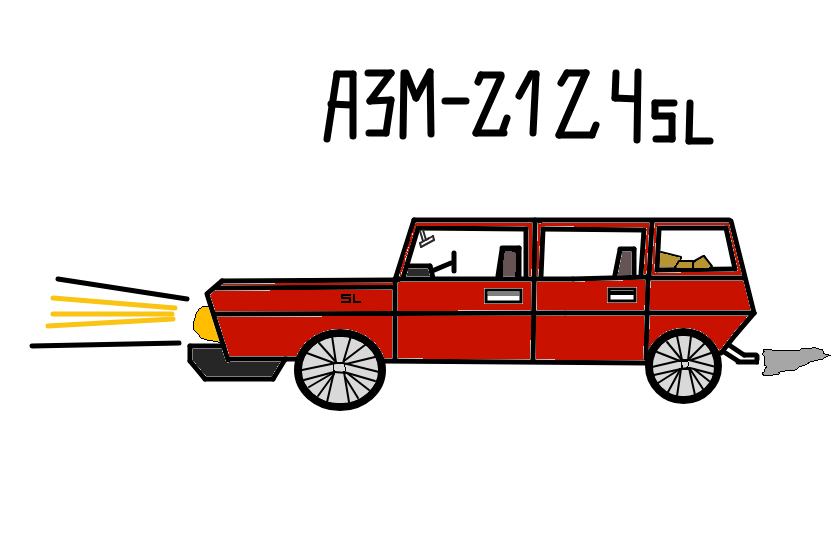 АЗМ-2124SL (Супер-Люкс) , это полноприводный универсал от Асиновского Завода Машиностроения с инжекторным двигателем 1,6 литра. Велюровый салон , Магнитола Pioneer, ГУР (Гидроусилитель руля) , пятиступенчатая механическая коробка переключения передач